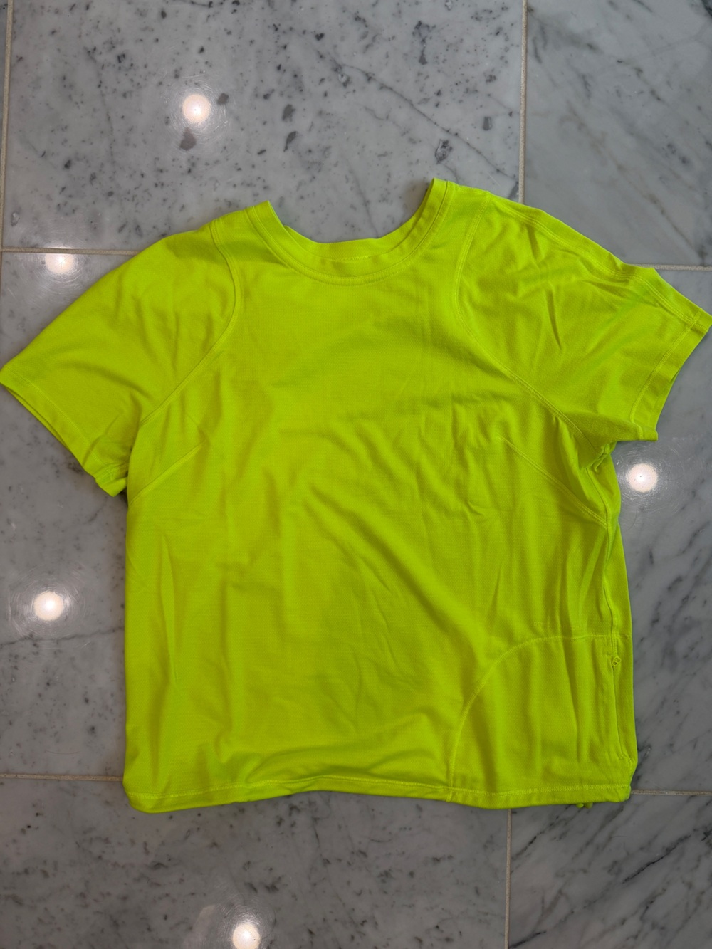 lululemon athletica Neon Yellow Short Sleeve Top